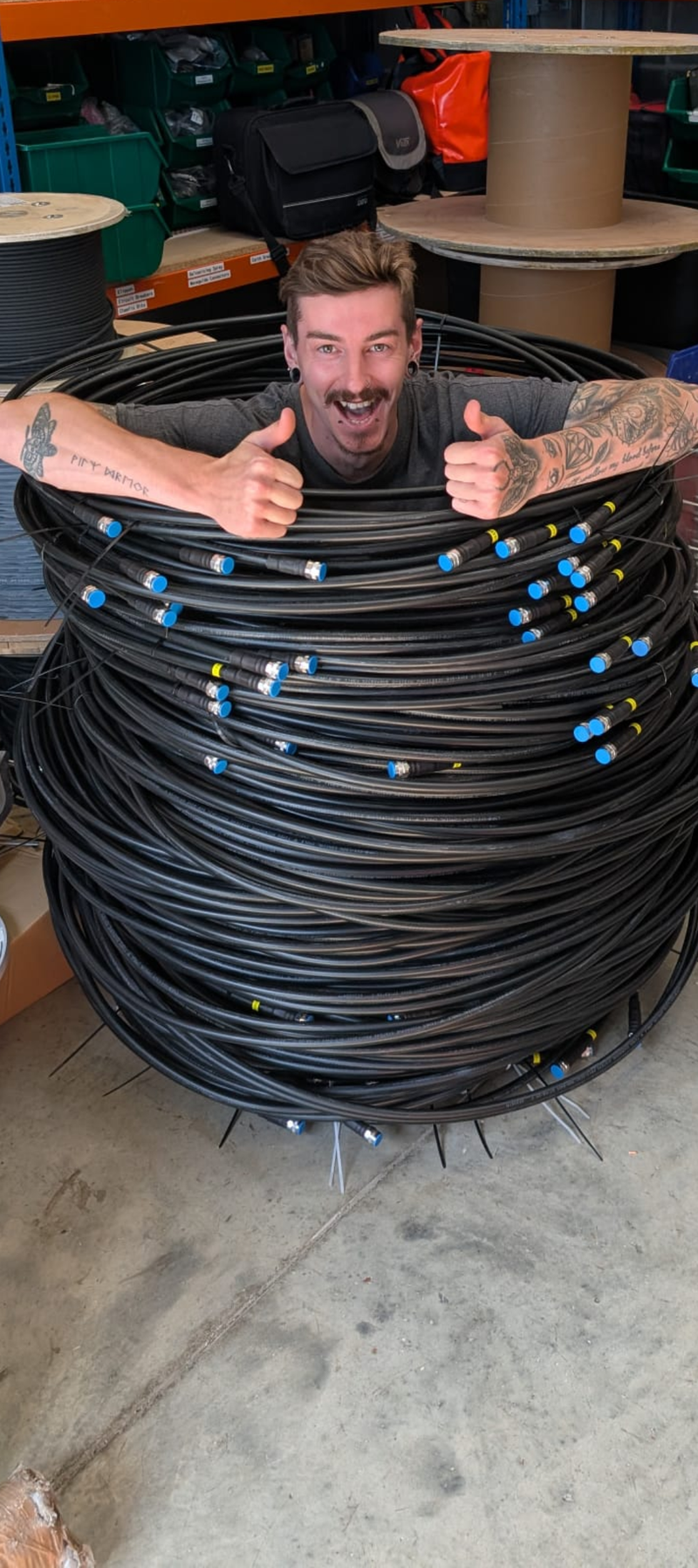 Large-Scale Cabling Installation and Testing Project