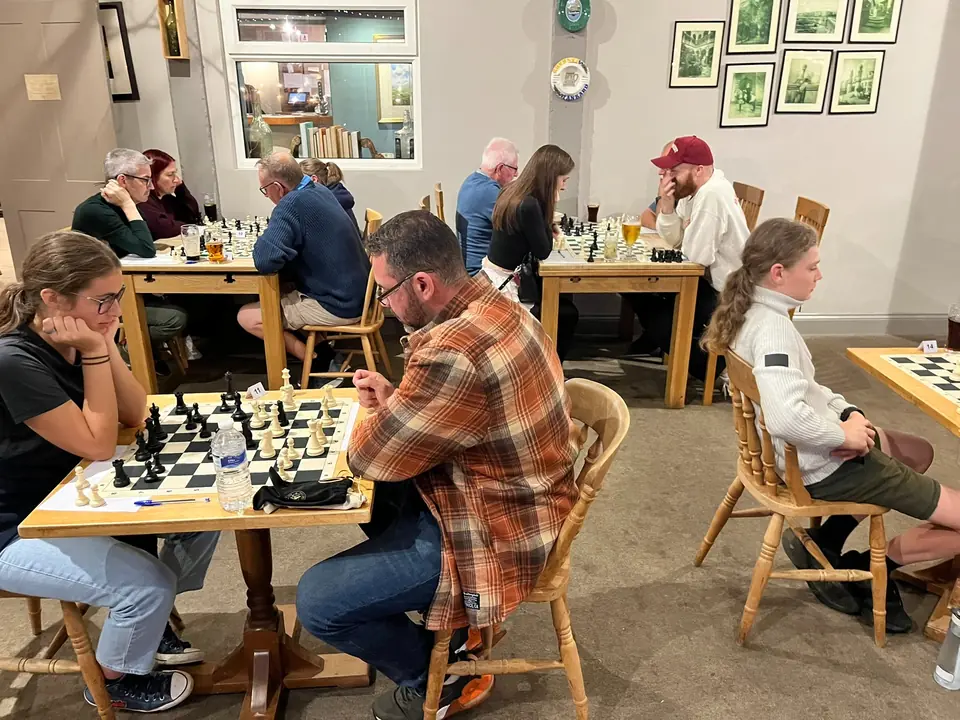 Chess players of different generations gathered around several boards during the first club evening.