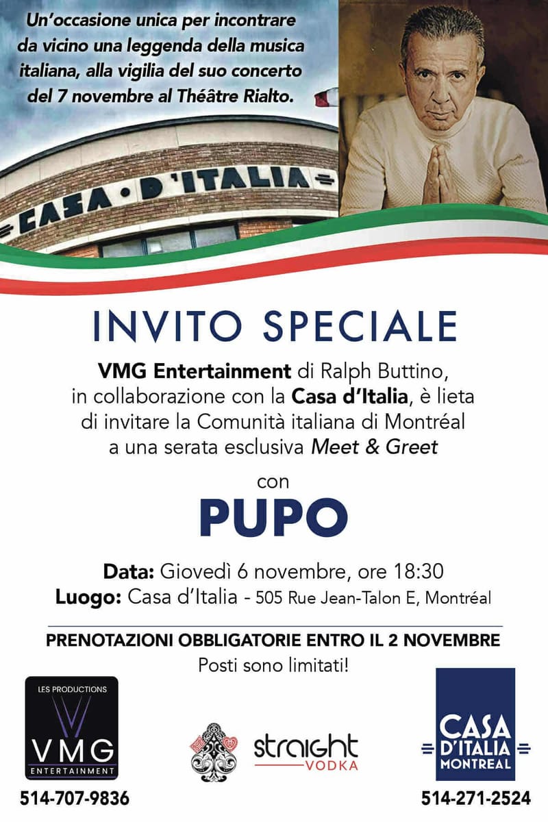 AVEC PUPO -- INVITO SPECIALE CON PUPO