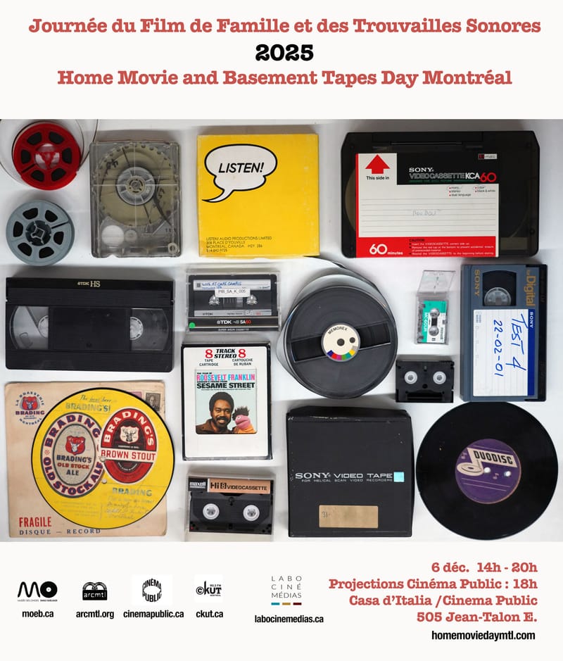 la Journée du film de famille et des cassettes audio à Montréal