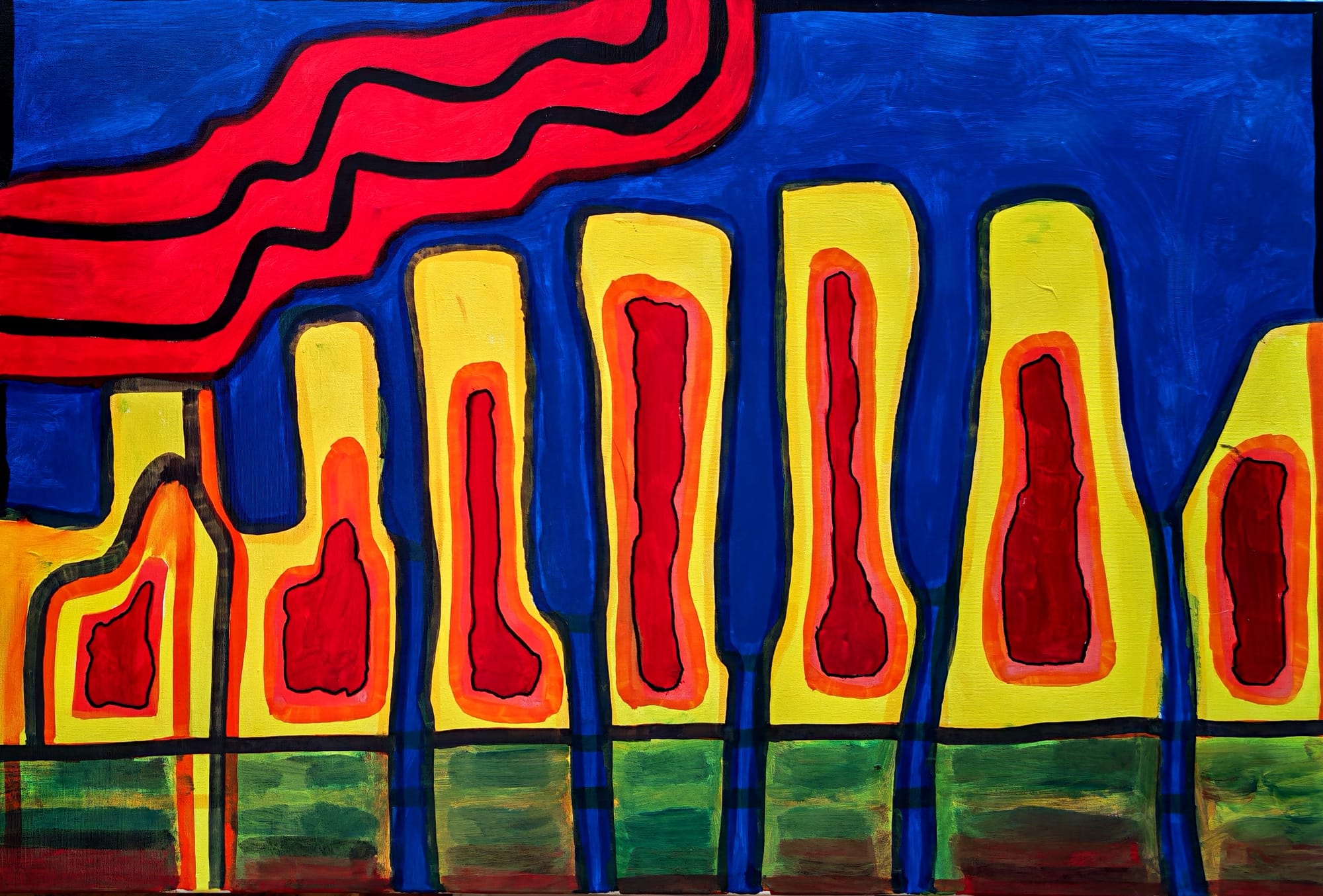 Skyline(70 × 90 cm) 400€