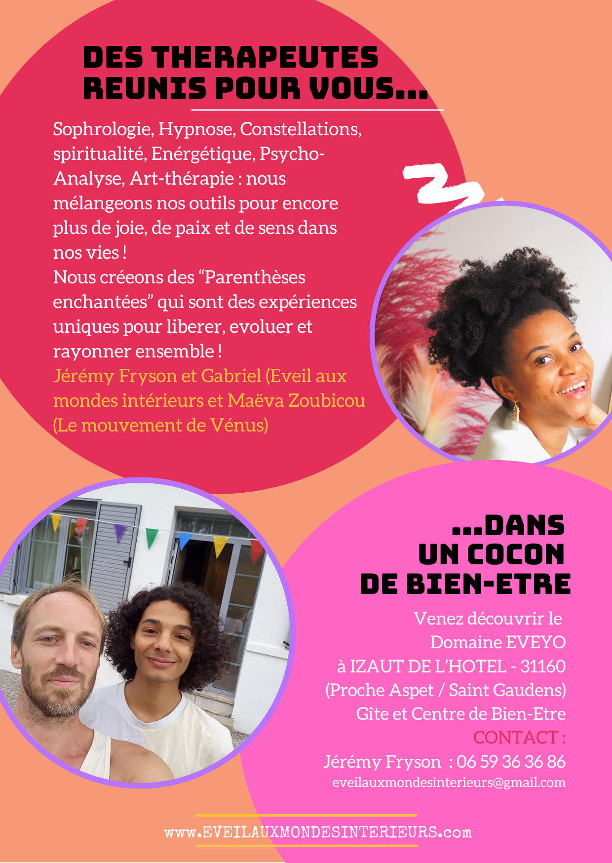 LA PARENTHÈSE ENCHANTÉE  du 5 au 8 décembre : BYE BYE PEURS STRESS ANXIETE ANGOISSES -Weekend de Paix, de transmission d'outils et de Révélations