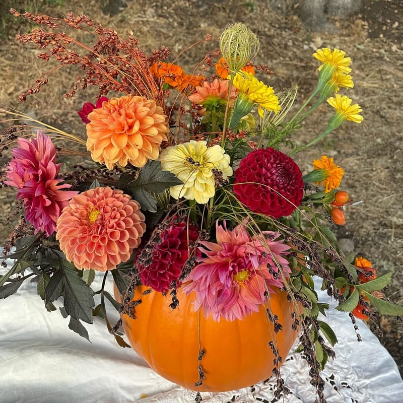 Pumpkin Floral Arrangement
