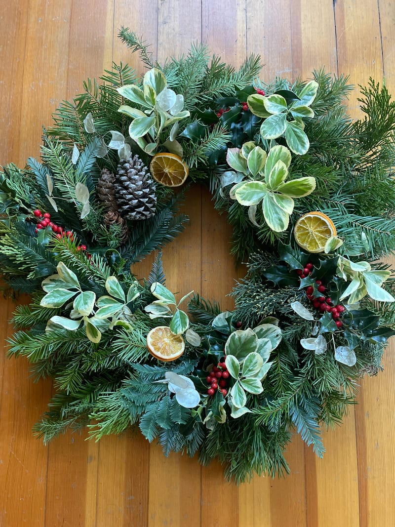 Holiday Wreath Making Workshop Belle Fiore Winery