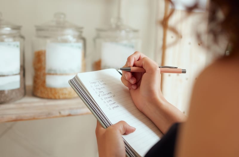 Write a list of everything you need to do