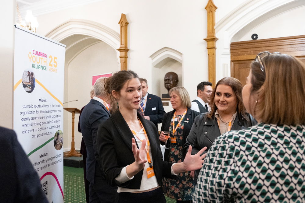 Lizzy and Jade were sharing their experience of being young people who have received support from CYA, and both of them also work in the third sector supporting young people.