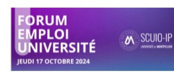 Des métiers et des emplois en géosciences: TERINOV au Forum emploi université - Montpellier, 17 octobre 2024
