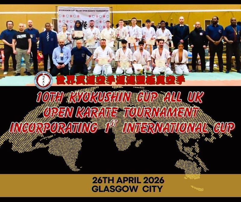 10TH KYOKUSHIN CUP ALL UK OPEN KARATE TOURNAMENT INCORPORATING 1st INTERNATIONAL CUP