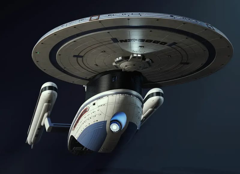 uss excelsior 4ft long 1/350 scale - CRAGGS MODELS