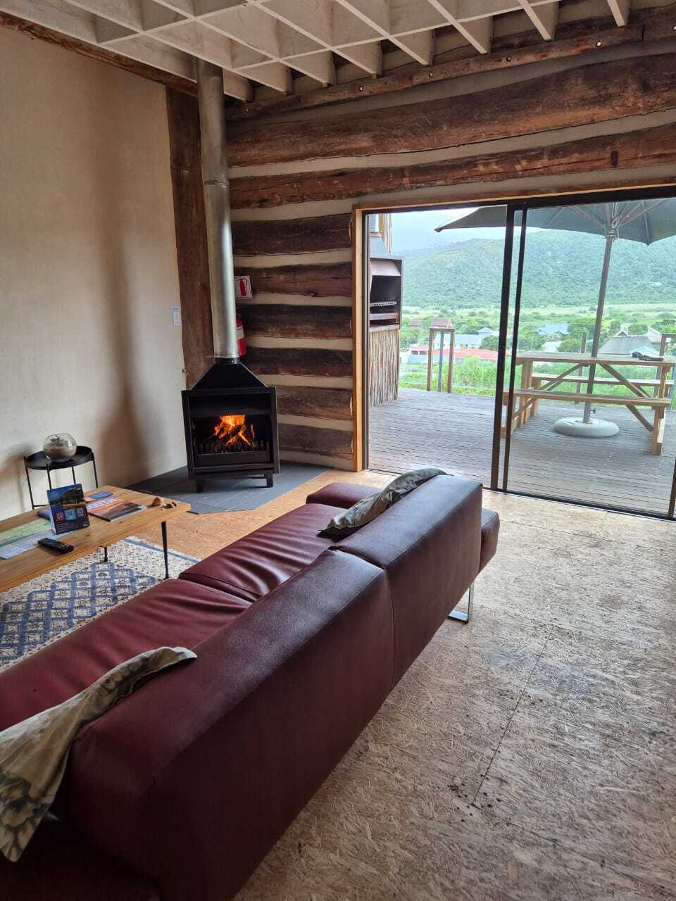 Fireplace inside Cabin 2