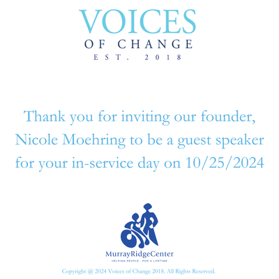 Founder Nicole Moehring, Guest Speaker for Murray Ridge Center - Copy