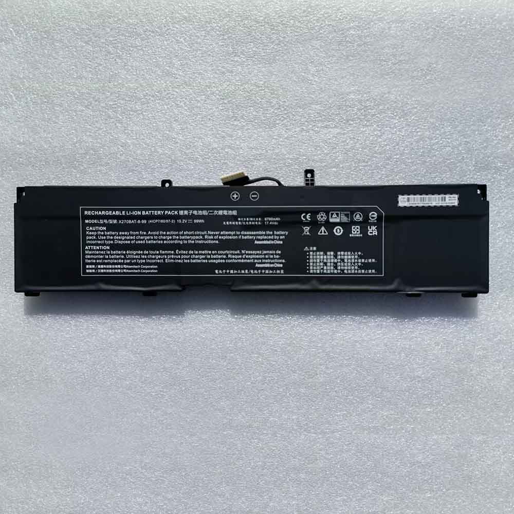 6780mAh Clevo X270BAT-8-99 Batería para Laptop para Clevo X270BAT-8-99 (4ICP7/60/57-2)