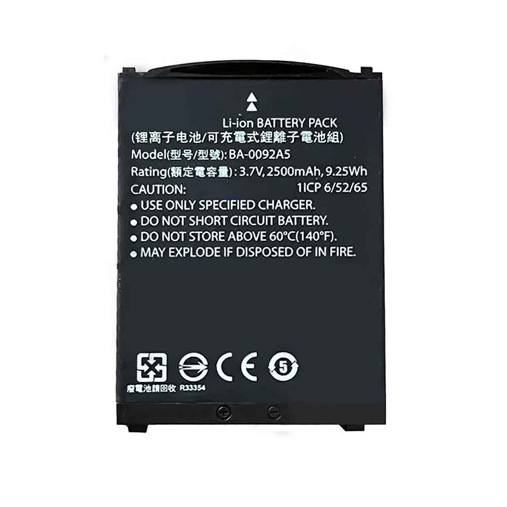 2500mAh CipherLab BA-0092A5 Batería para Lector de Codigo de Barras para CipherLab RS30