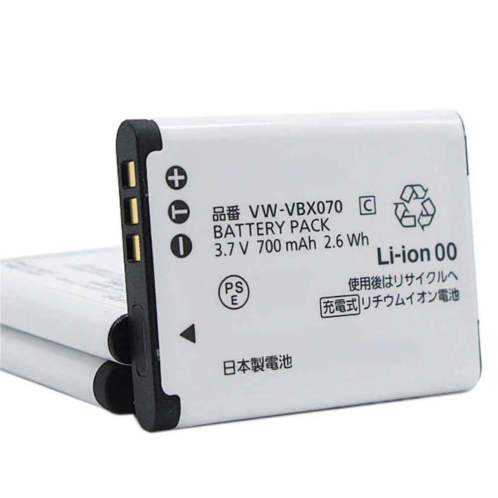 700mAh Panasonic VW-VBX070 Batería para Cámara Digital para Panasonic HM-TA2 HM-TA20 HX-DC1 HX-DC10