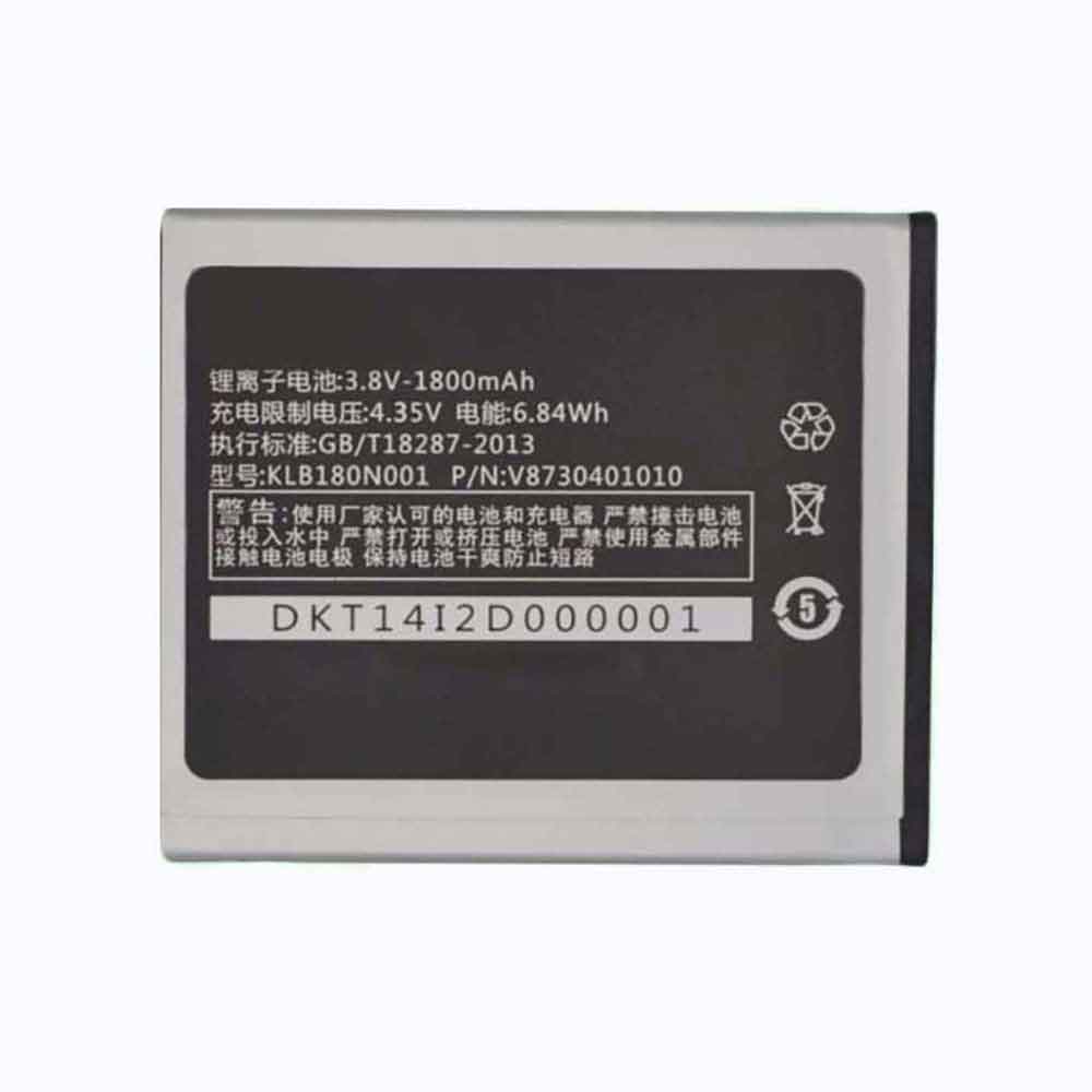 1800mAh Konka KLB180N001 Batería para Celular para Konka V873