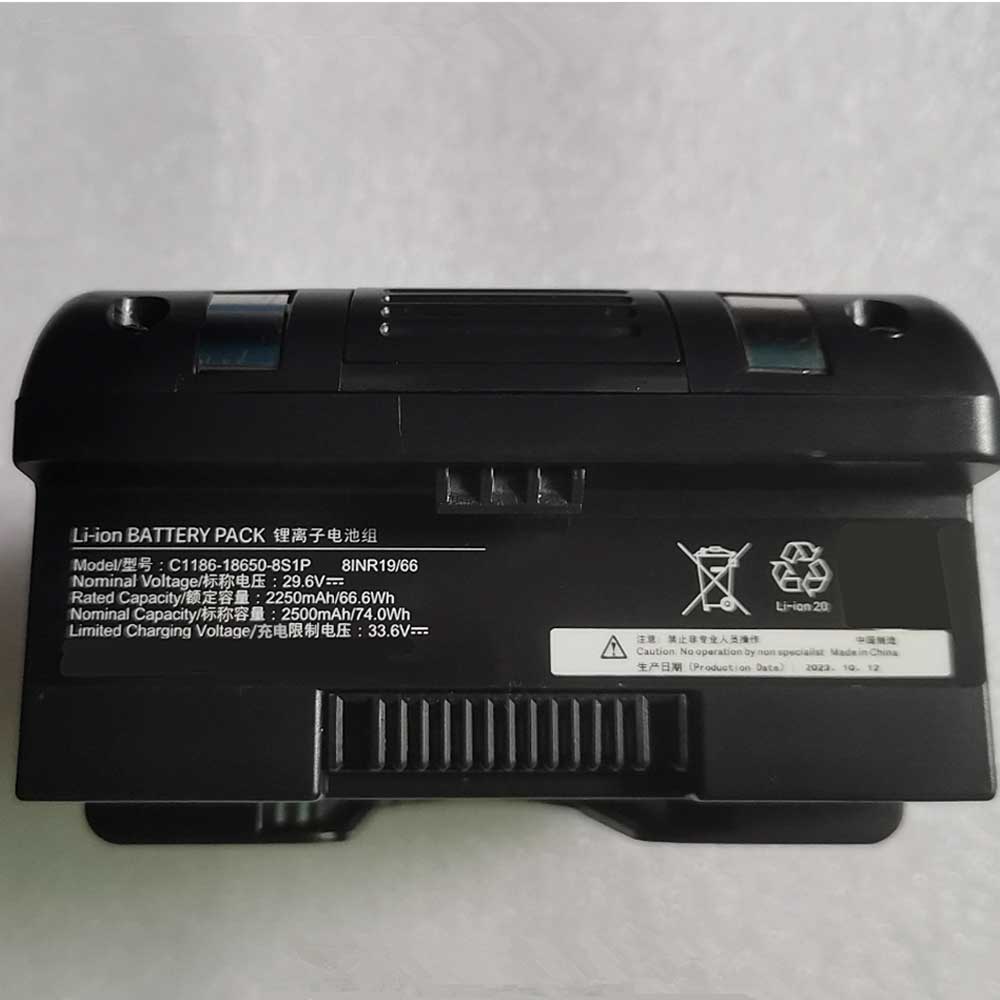 2500mAh Roidmi C1186-18650-8S1P Batería para Aspirdor para Roidmi X200 X300
