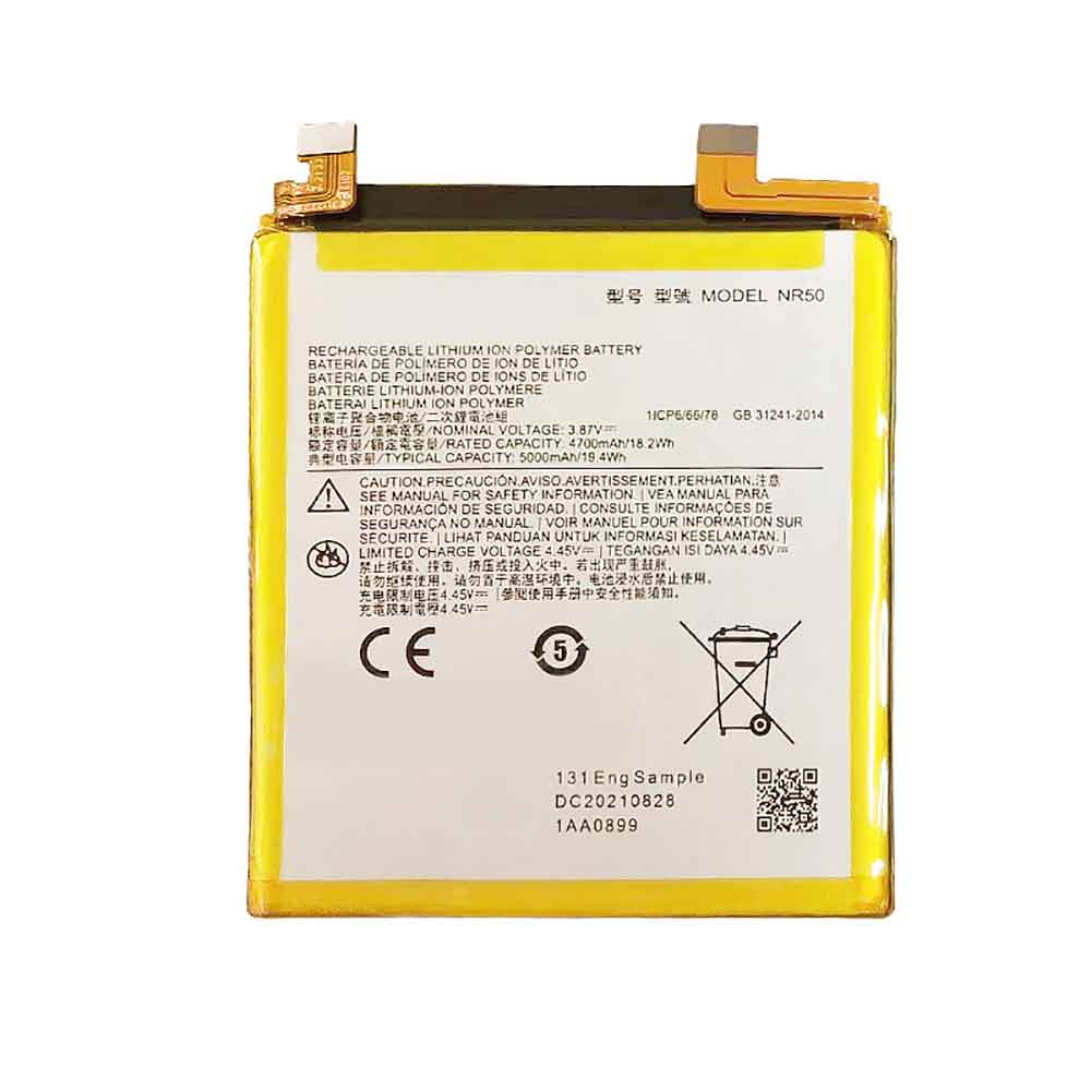 5000mAh Motorola NR50 Batería para Celular para Motorola Edge X30 XT2201-2