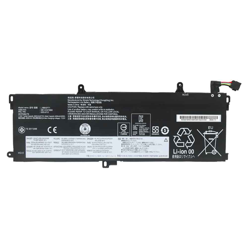 4830mAh Lenovo L18M3P71 Batería para Laptop para Lenovo ThinkPad T590 T15 P53S P15S 1st