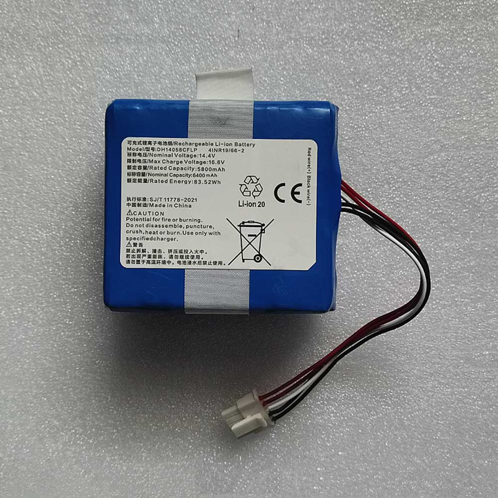 5800mAh Ecovacs DH14058CFLP Batería para Aspirdor Robot para Ecovacs BP4S2PPM5D
