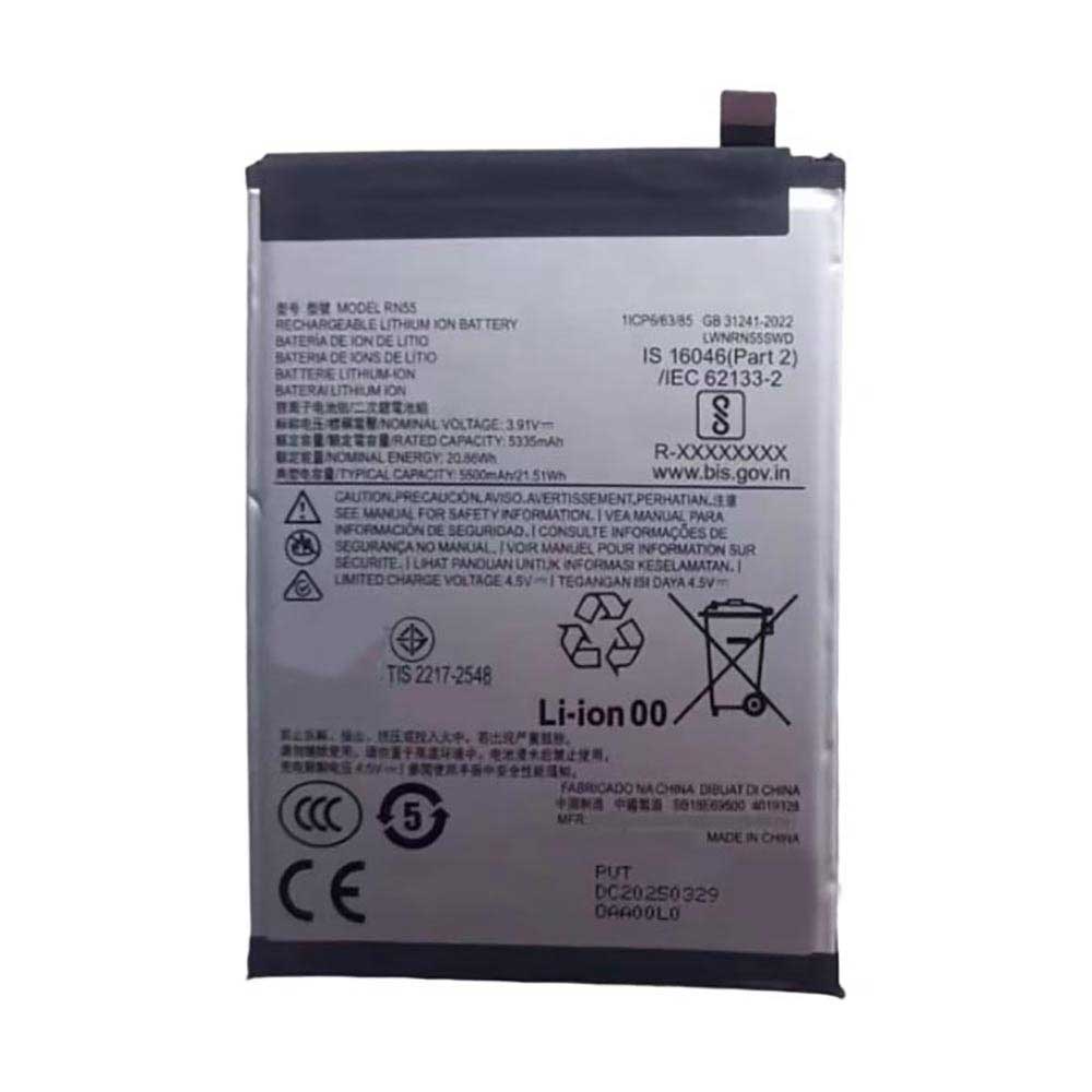 5500mAh Motorola RN55 Batería para Celular para Motorola Edge 60s Xt2503-3