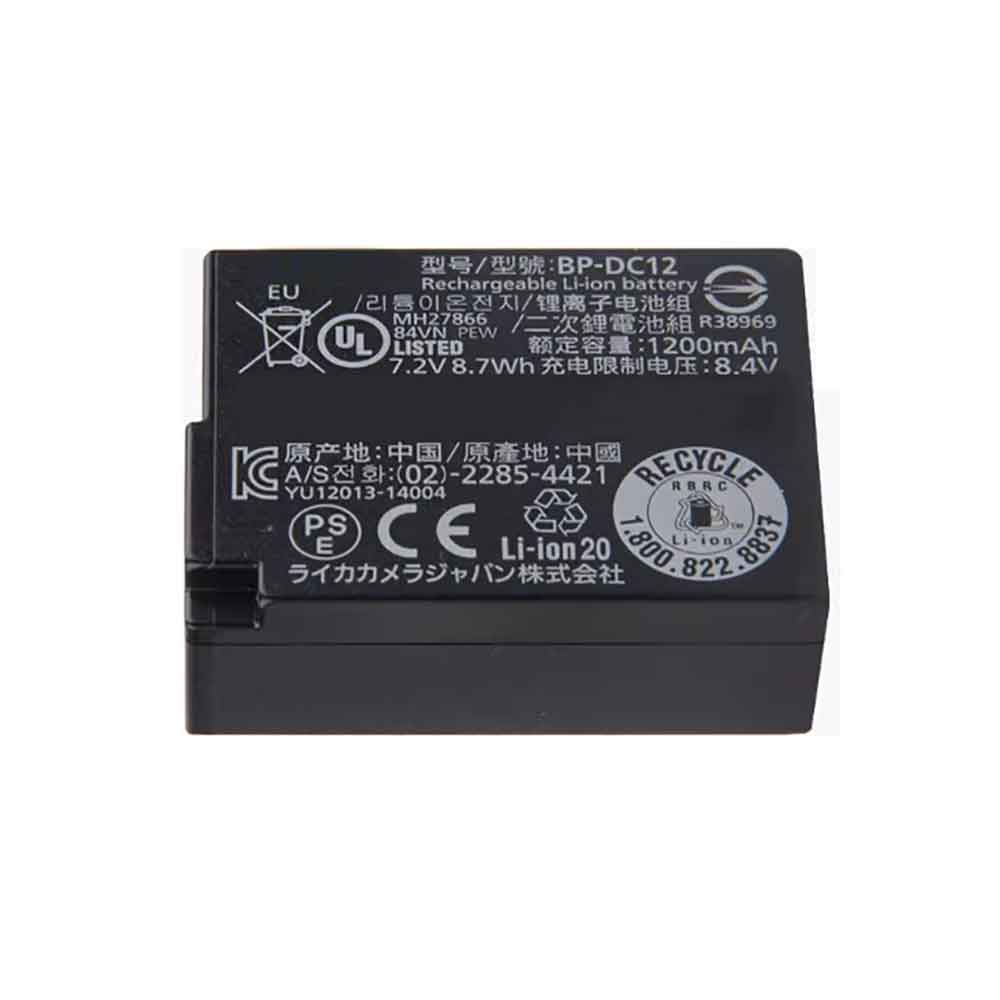 1200mAh Leica BP-DC12 Batería para Cámara Digital para Leica V-LUX 4
