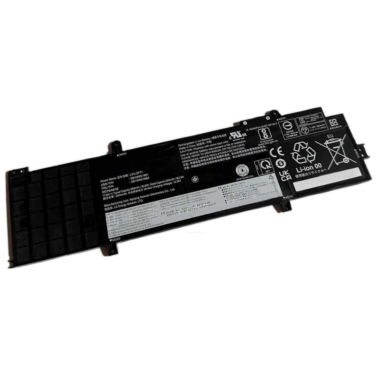 3400mAh Lenovo 21L3P71 Batería para Laptop para Lenovo Thinkpad T14 Gen 3