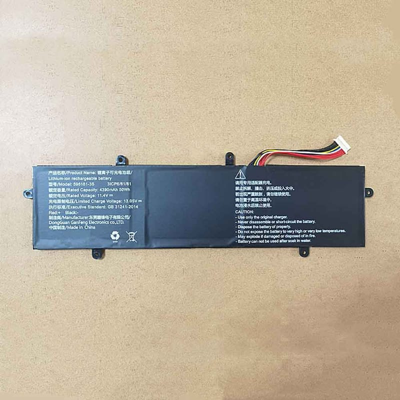 4390mAh Rtdpart 596181-3S Baterías para Laptops y Netbooks para Rtdpart AEC598855-3S1P