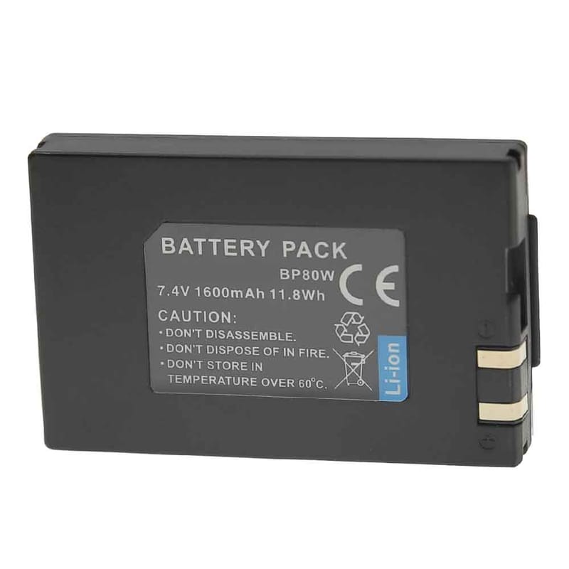 1600mAh Samsung BP80W Batería para Cámara Digital para Samsung SC-D385 SC-DX103 VP-D381