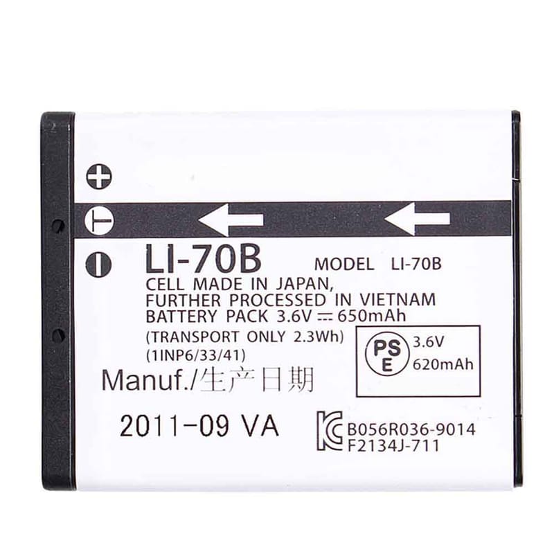 650mAh Olympus LI-70B Batería para Cámara Digital para Olympus D-700 D-705 D-710 D-715