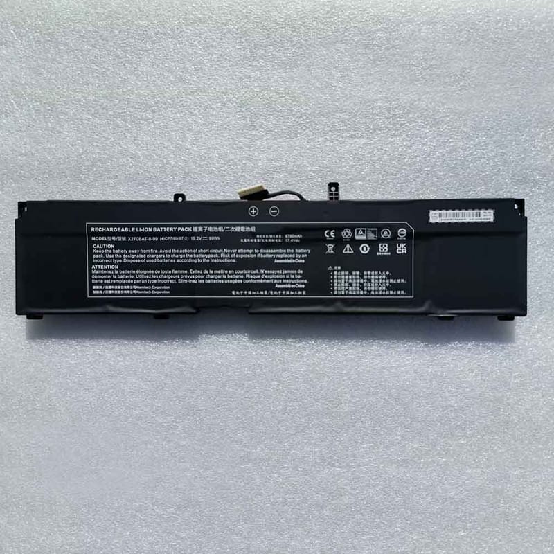6780mAh Clevo X270BAT-8-99 Batería para Laptop para Clevo X270BAT-8-99 (4ICP7/60/57-2)