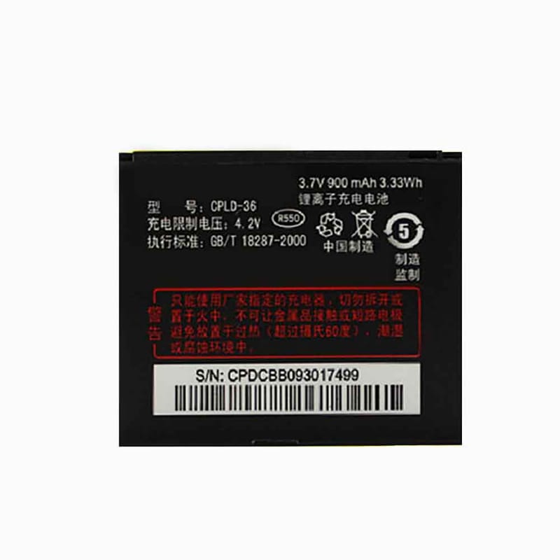 900mAh Coolpad CPLD-36 Batería para Celular para Coolpad S100 S60 E28 S116 S60