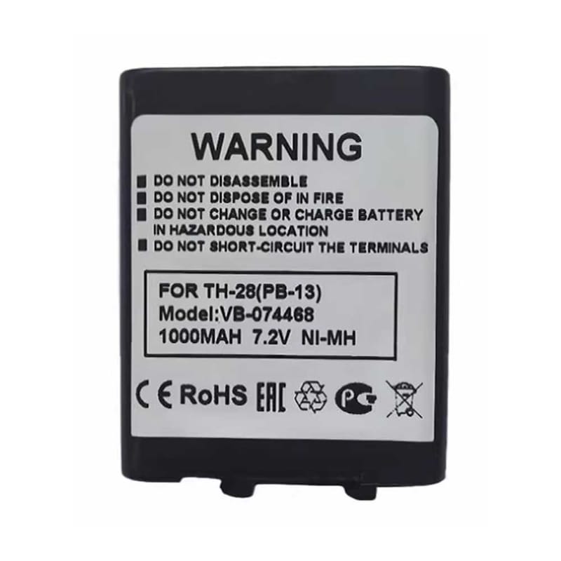1000mAh Kenwood VB-074468 Batería para Walkie Talkie para Kenwood TK-330 TH-48A TH-28 TH-78A PB-13