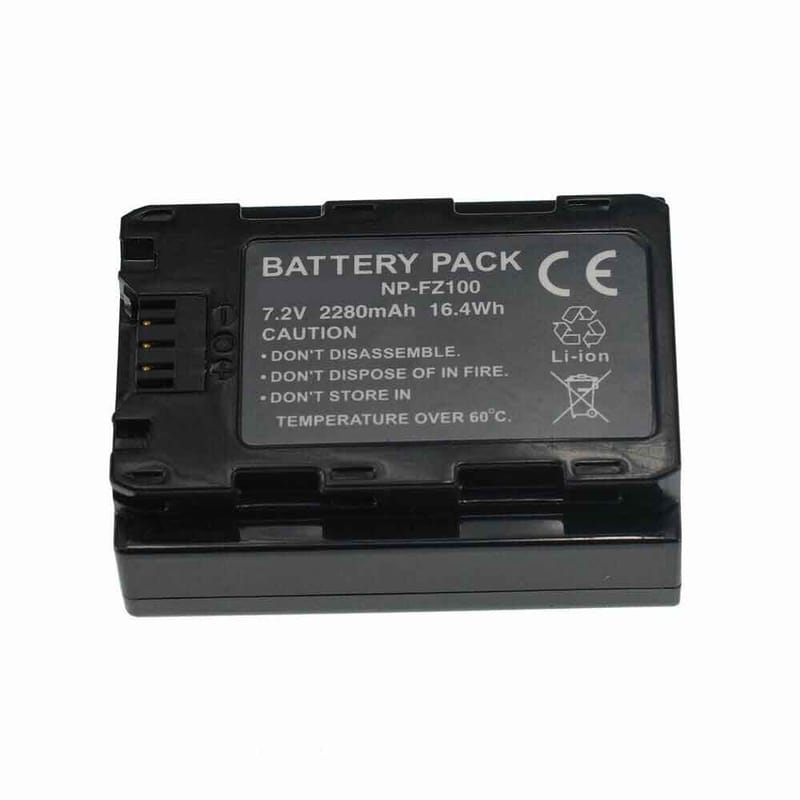 2280mAh Sony NP-FZ100 Batería Compatible para Sony Lce-9 A7RIII A7R3 A9 7RM3 A7C Micromono
