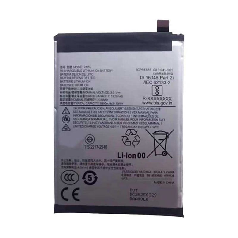 5500mAh Motorola RN55 Batería para Celular para Motorola Edge 60s Xt2503-3