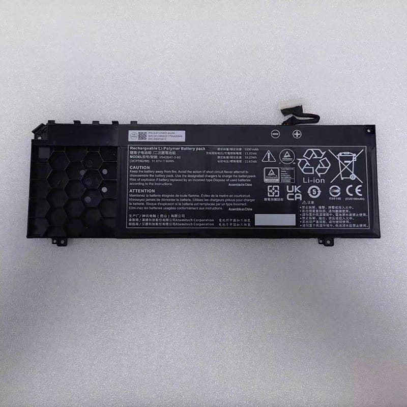 5100mAh Clevo V540BAT-3-60 Batería para Laptop para Clevo V540BAT-3-60