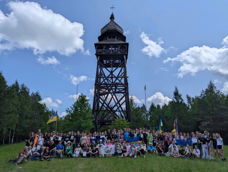 Сходження вихованців гуртків Львівського обласного центру краєзнавства, екскурсій і туризму учнівської молоді по туристичному маршруту «Вежа Пам’яті»