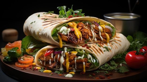 Grilled Meat Pieces Sandwiches