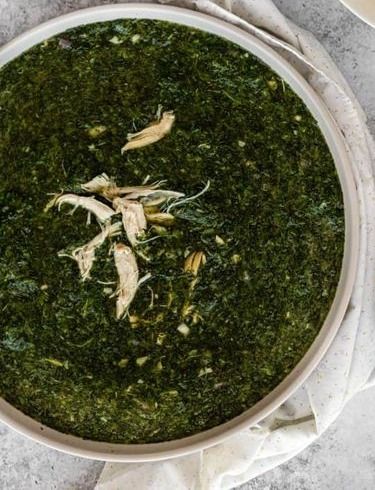 Mulukhiyah soup