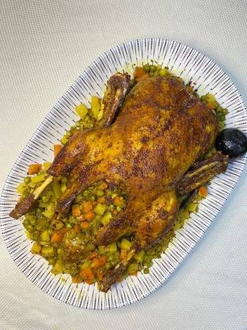 Grilled Stuffed Chicken with Freqkah