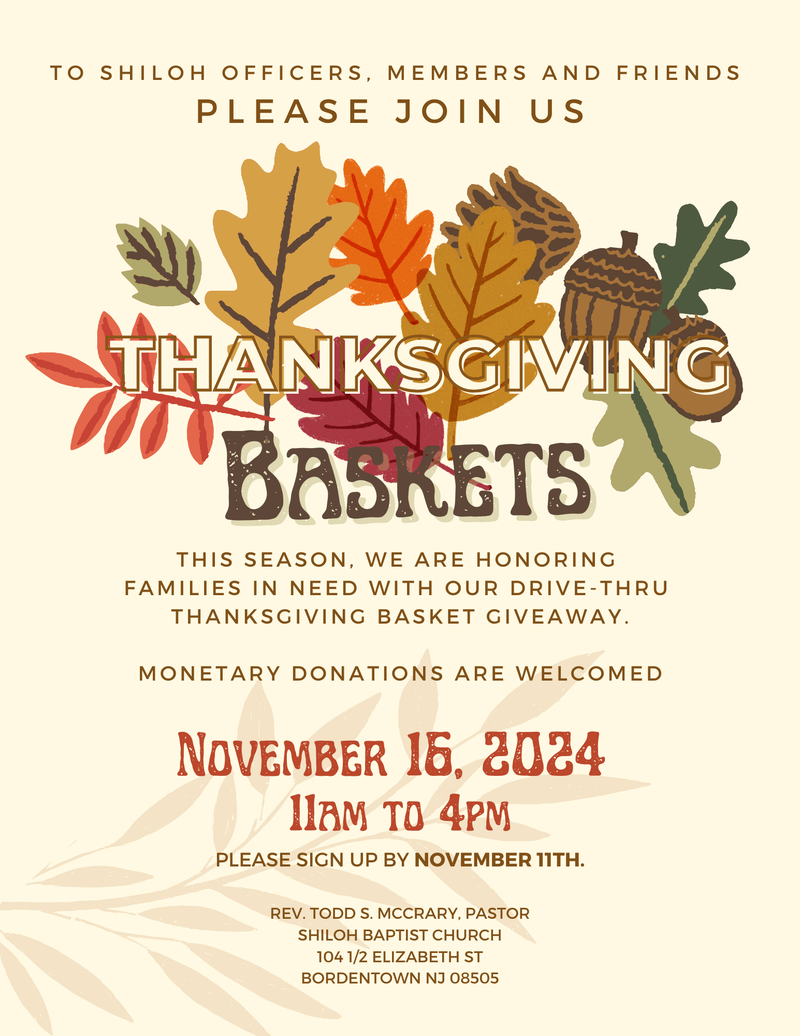 Thanksgiving Baskets