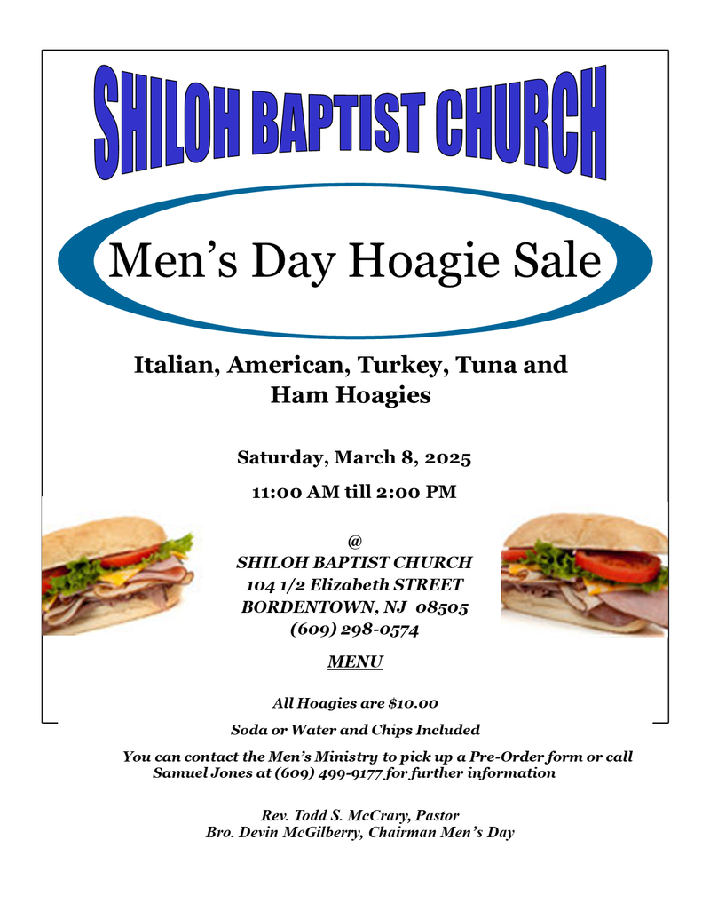Men's Day Hoagie Sale