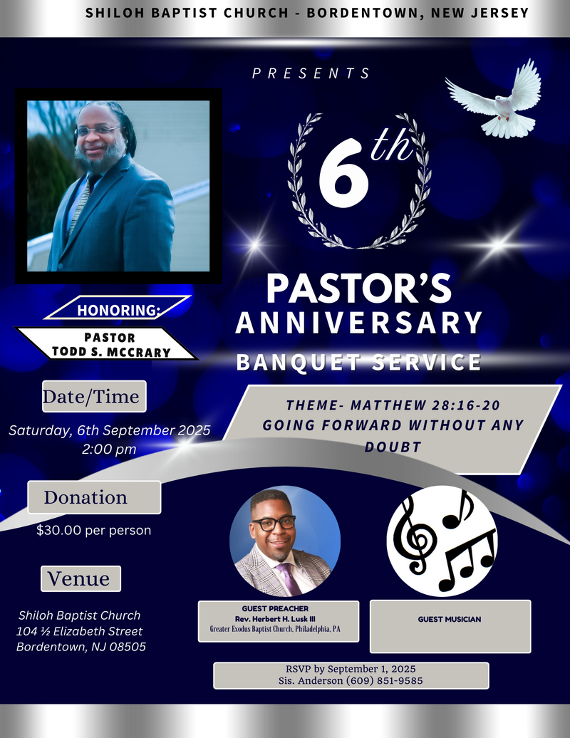 6th Pastor Anniversary