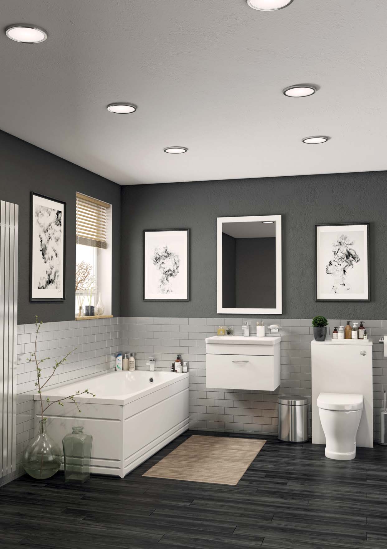 Gloss White Wall Hung Vanity Furniture