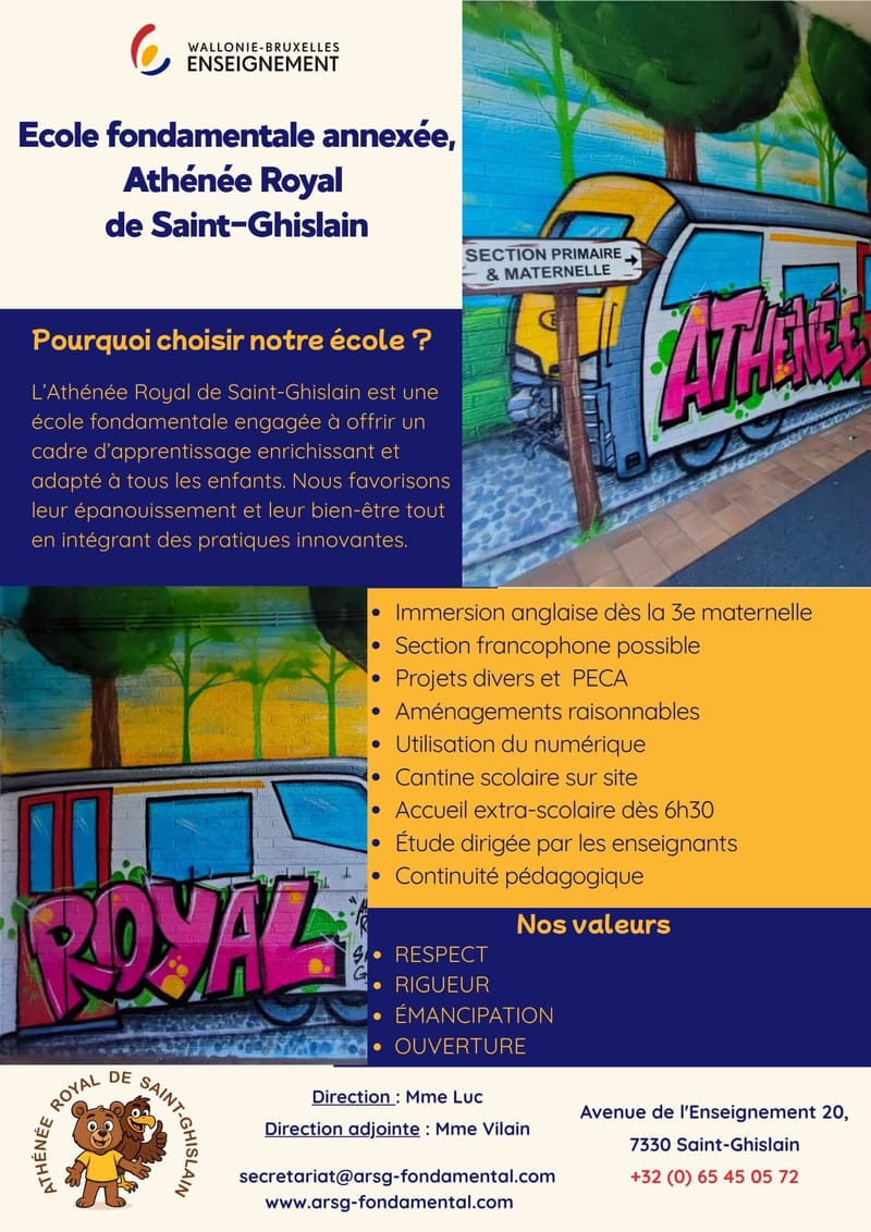 Ouverture des inscriptions pour l'année scolaire 2026/2027