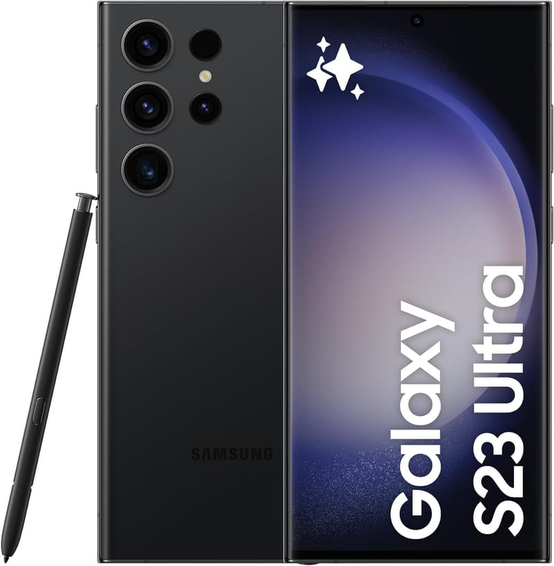 Samsung Galaxy S23 Ultra, 256GB, Phantom Black, 5G Mobile Phone, Dual SIM, Android Smartphone (KSA Version) Roll over image to zoom in Samsung Galaxy S23 Ultra, 256GB, Phantom Black, 5G Mobile Phone, Dual SIM, Android Smartphone