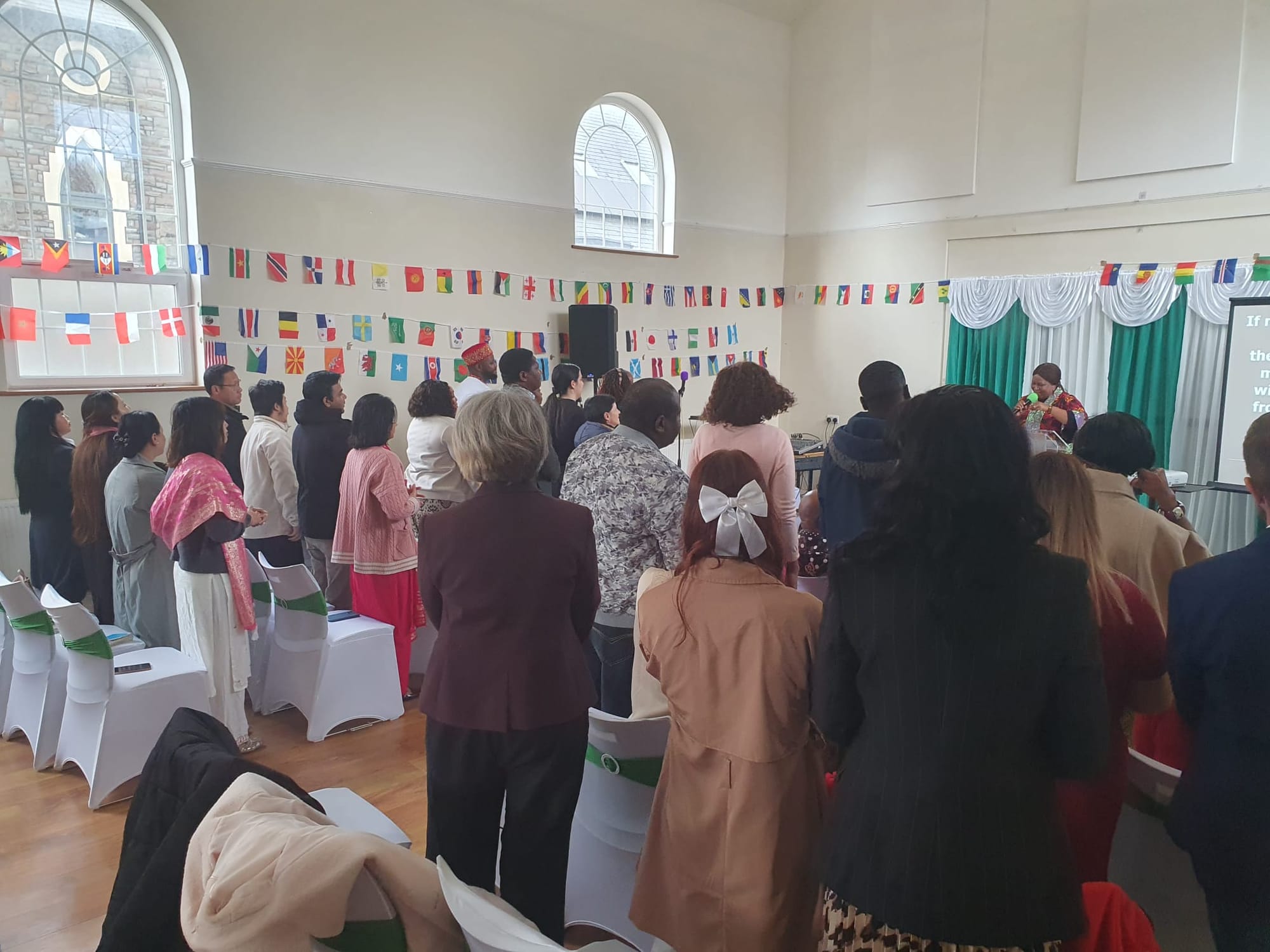 International Sunday, with our guests from Redding.