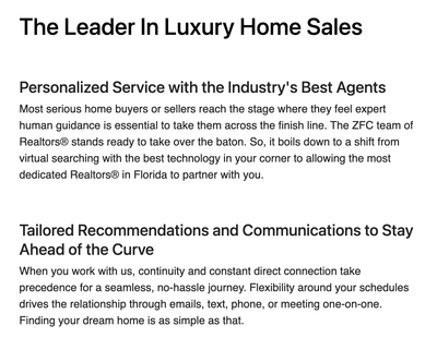 LUXURY REAL ESTATE