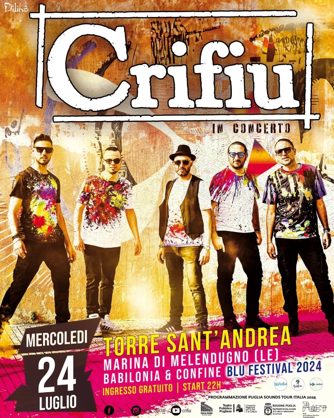 Prossimi Appuntamenti dei Crifiu: Non Perdere il Concerto a Torre Sant'Andrea