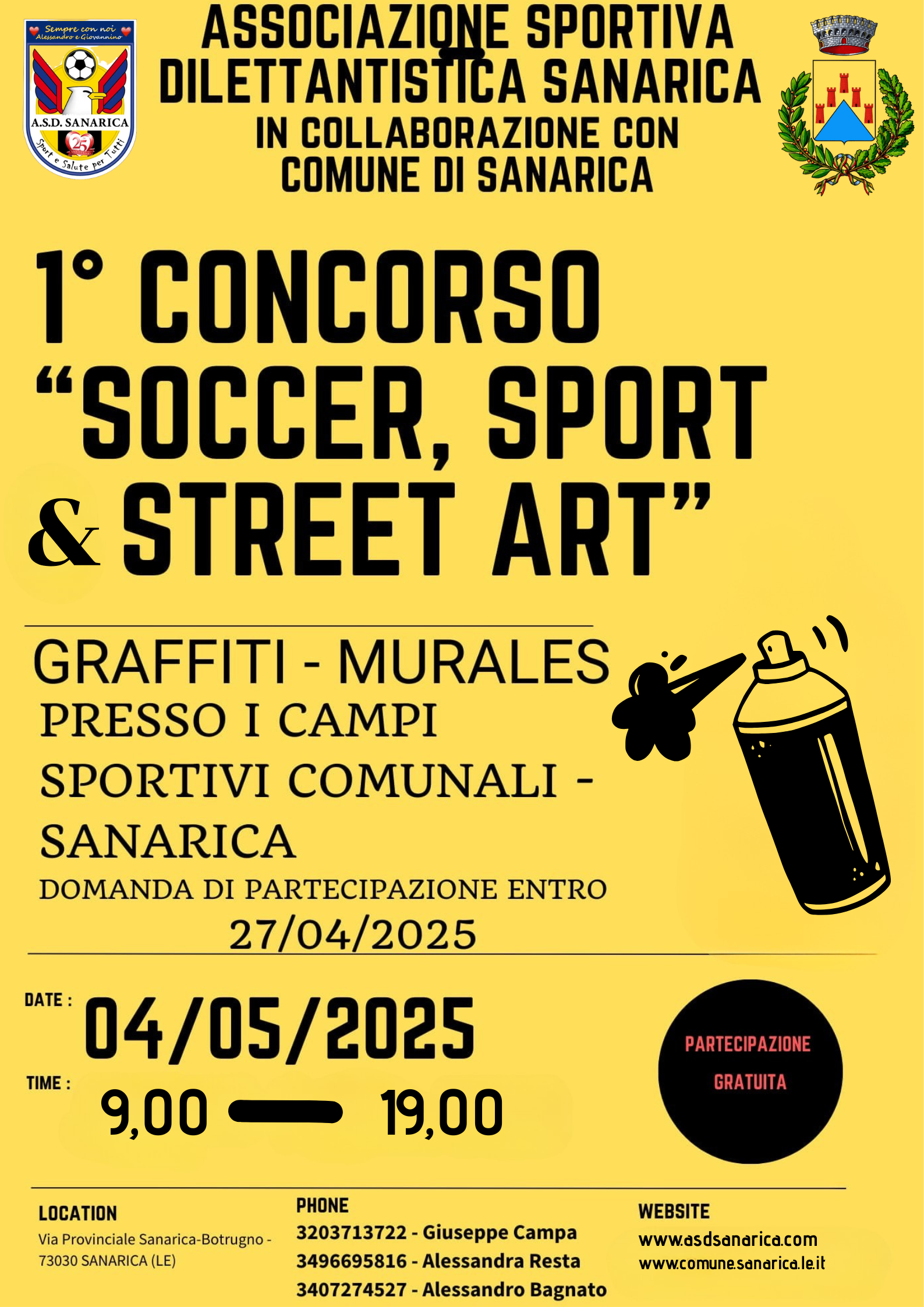 Sanarica tra Sport e Street Art: il 1° Concorso che unisce Calcio e Creatività