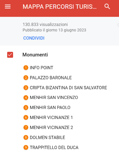 Oltre 130.000 visualizzazioni uniche sulla mappa digitale